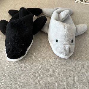 TY Beanie Babies “flash” and “splash”